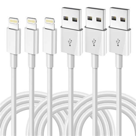 iPhone Charger Cable 3Pack 3FT/1M Lightning Cable MFi Certified | eTeknix