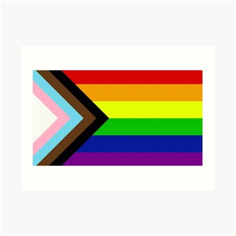 "Progress Pride Flag" Art Print by jfreedom | Redbubble