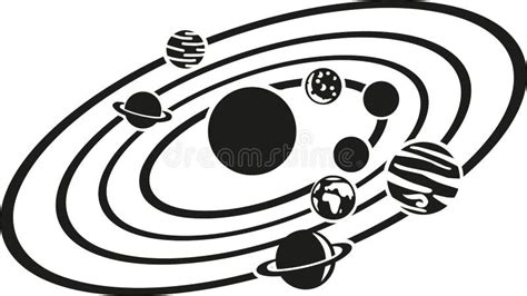 Solar system galaxy stock vector. Illustration of astronomy - 107195257