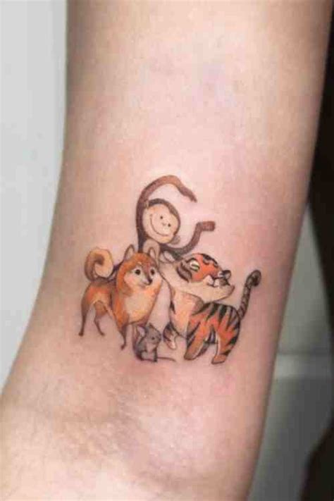 Family Chinese Zodiac Sign tattoo by @olgacaca | Astrology tattoo ...