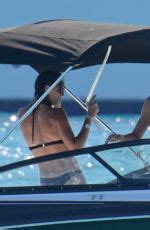 GARBINE MUGURUZA in Bikini at a Boat in Ibiza 06/08/2017 – HawtCelebs