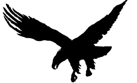 Eagle In Flight Silhouette at GetDrawings | Free download