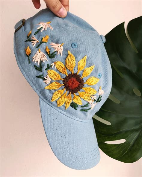 Embroidered Hats Adorned in Beautiful Blooms by Lexi Mire