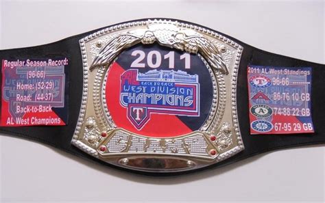 2011 Texas Rangers AL West Division Champions