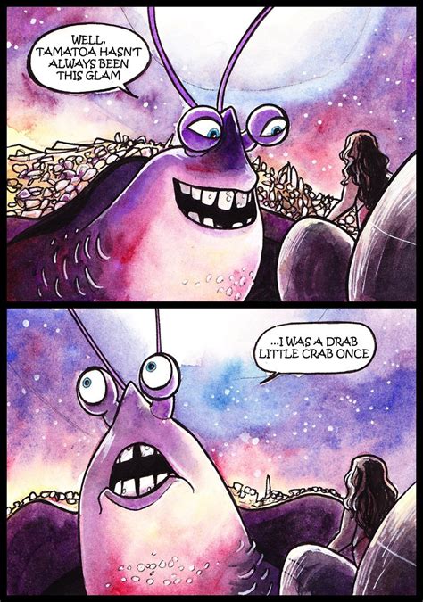 Tamatoa hasn't always been this glam... - Alternative Disney