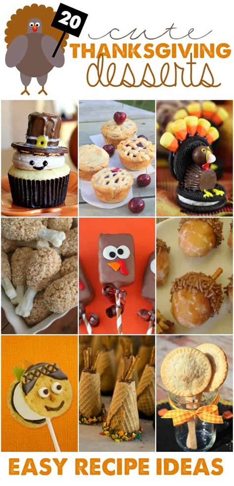 Cute Thanksgiving Desserts! Easy Recipe Ideas