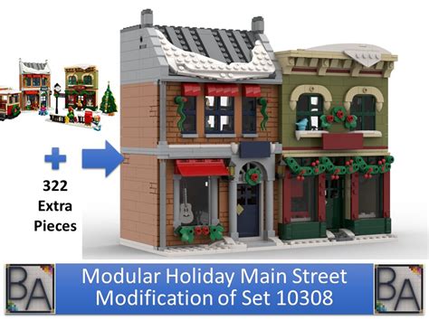 LEGO MOC Modular Holiday Main Street by Brick Artisan | Rebrickable ...