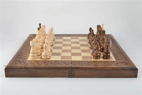 BUY Handmade wooden chessboard board games chess board design gifts for men 1159784031 ...