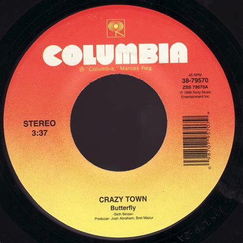 Crazy Town Butterfly (Vinyl Records, LP, CD) on CDandLP