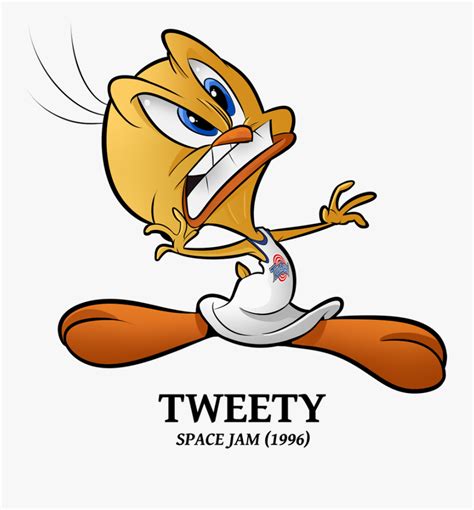 Tweety Bird Space Jam Coloring Page