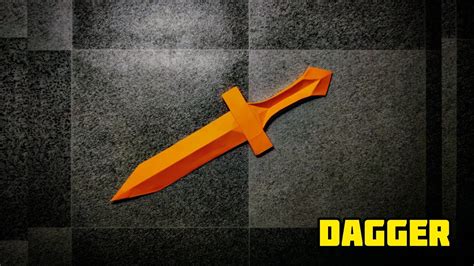 Origami Dagger | Origami tutorial | Paper craft - YouTube