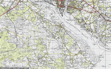 Historic Ordnance Survey Map of Dibden Purlieu, 1945