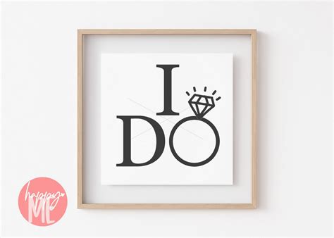 I Do SVG I Said Yes SVG Engagement svg dxf and png instant | Etsy