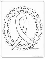 Printable Breast Cancer Ribbon Coloring Pages sketch template
