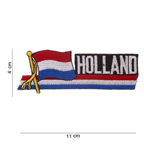 Uniform landsvlag Nederland wapperende vlag voor uniform - met tekst ...