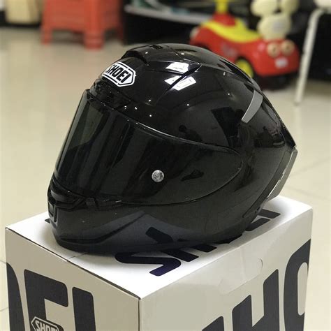 SHOEI X14 Full Face Anti-fog Helmet X14 Bright Black Motorcycle Helmet Personality Cool Black ...