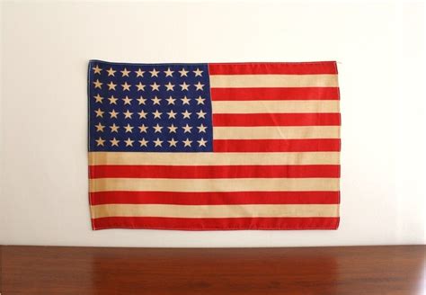 Vintage 48 star American flag by highstreetmarket on Etsy