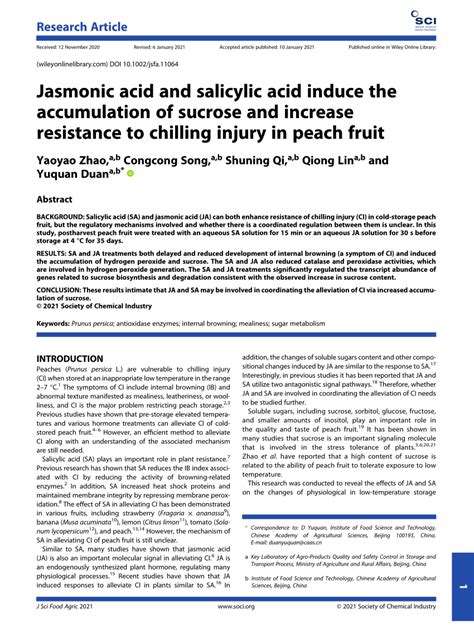 (PDF) Jasmonic acid and salicylic acid induce the accumulation of ...