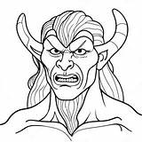 Demon Coloring Page 39862 32013 sketch template