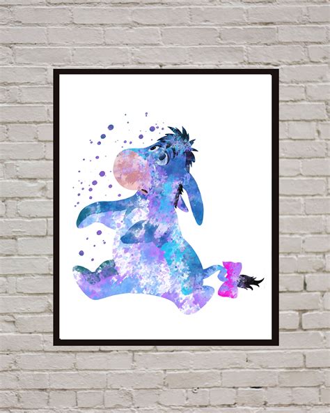 Eeyore Winnie the Pooh Disney Art Print Digital Files nurser - Inspire Uplift