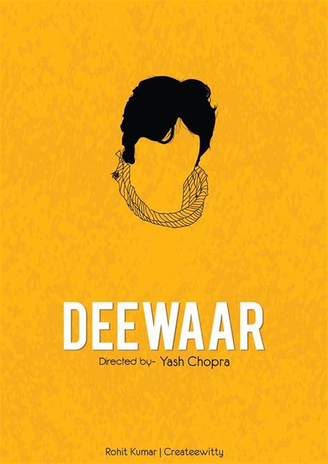 Abstract minimal poster on movie Deewaar | Movie posters minimalist ...