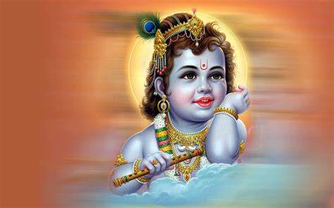 Little Krishna 3D Wallpaper | Festival 2013