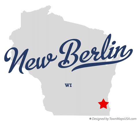 Map of New Berlin, WI, Wisconsin