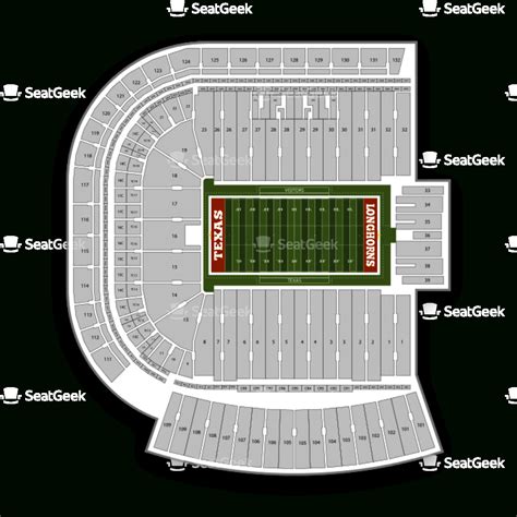 Texas Longhorn Stadium Seating Map | Printable Maps