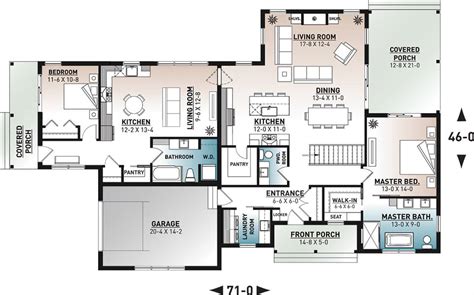 Multi-Generational Farm House Style House Plan 8826 - 8826