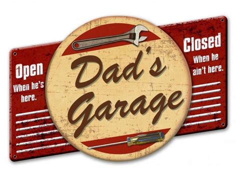 Dad's Garage metal art garage sign wall decor american | Etsy | Metal signs, Garage signs ...