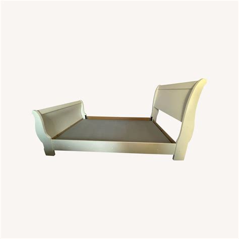 Ashley Furniture White Twin Sleigh Bed - AptDeco