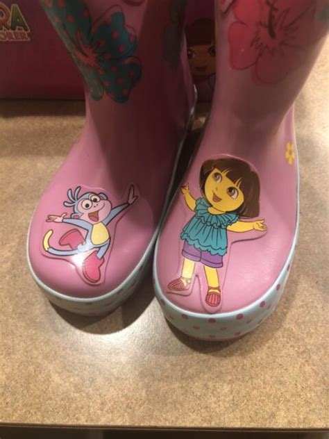 Dora the Explorer Rain Boots - Size 7 Waterproof | eBay