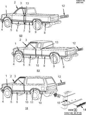 Chevy S10 Body Parts Diagram - Wiring Diagram