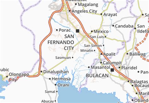 Magalang Pampanga Road Map