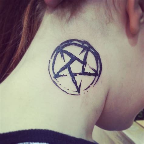 Inverted Pentagram Tattoo