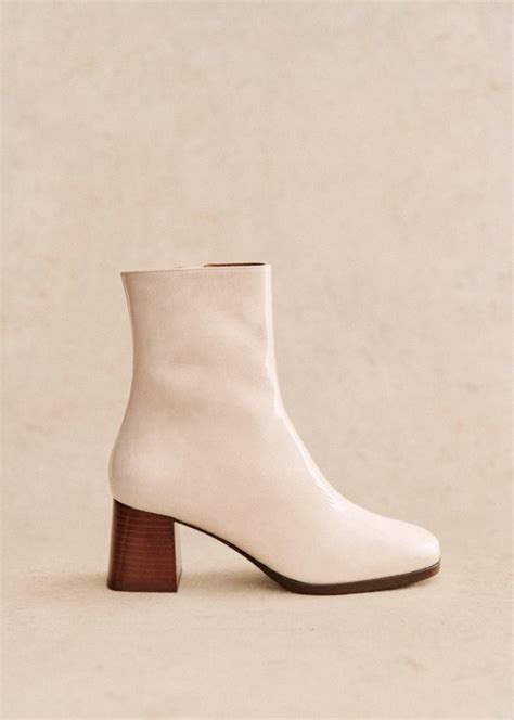 Axelle Ankle Boots - Polished camel - Sézane