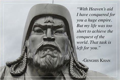 inspirational quote poster GENGHIS KHAN historic WORLD CONQUEROR 24X36 new | Inspirational ...