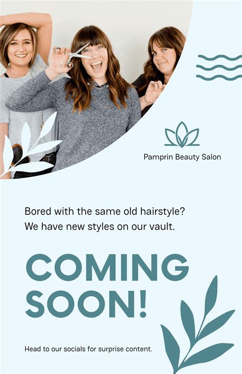 Salon Coming Soon Poster in Illustrator, PSD, Word, Publisher, Google Docs, Pages - Download ...