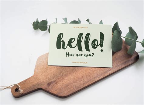 Invitation Card Mockup