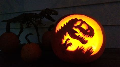 Making a Jurassic Park/Jurassic World Pumpkin - Danny the Dinosaur ...