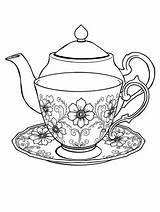 10  Free Printable Tea Cup Coloring Pages For Creative Fun sketch template