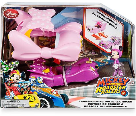 Disney Mickey Roadster Racers Minnie Mouse Exclusive Transforming Pullback Racer - ToyWiz