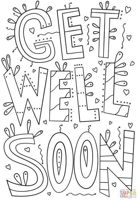 Free Printable Get Well Soon Cards To Color - Printable Templates