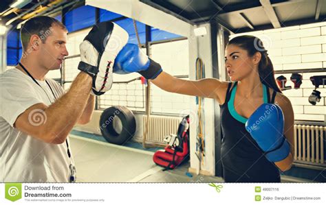 Female Boxer At Training Stock Photo - Image: 48007116