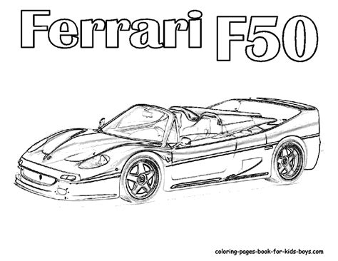 Ferrari Coloring Pages - Coloring Home