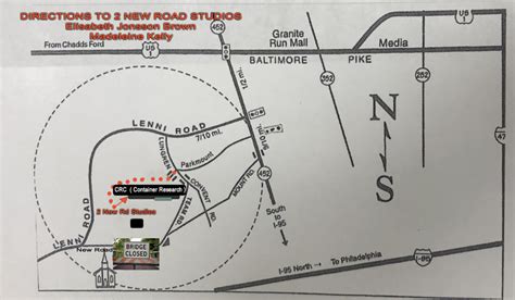 Directions: 2 New Road, Aston, PA 19014. – 2 NEW ROAD STUDIOS