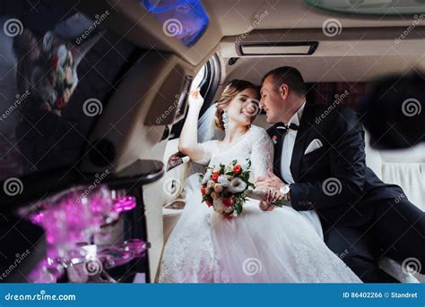 Happy Man and Woman Smiling Rejoicing in Wedding Day Stock Photo ...