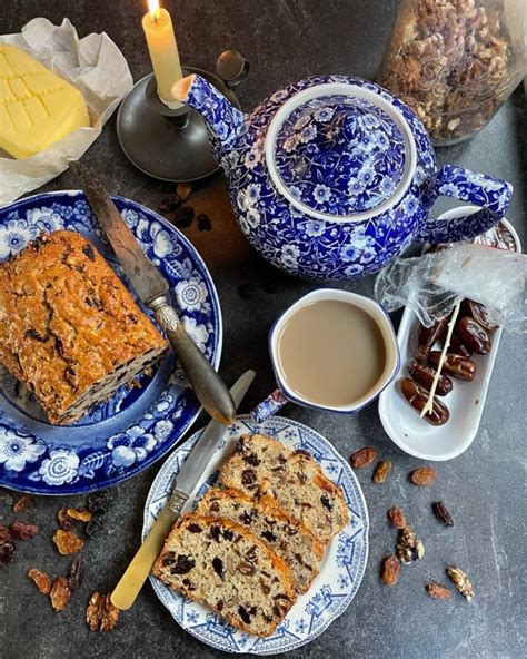 Fruited Date & Walnut Tea Loaf - Lavender and Lovage