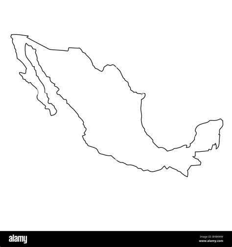 Usa And Mexico Map Outline Printable