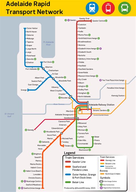 Redesigned Adelaide Metro's infrastructure map for a bit of fun, as I ...